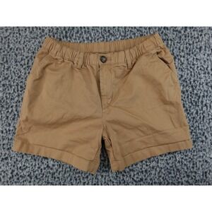 Chubbies Mens 5.5" Inseam Stretch Twill Shorts Tan Khaki Elastic Waist Small
